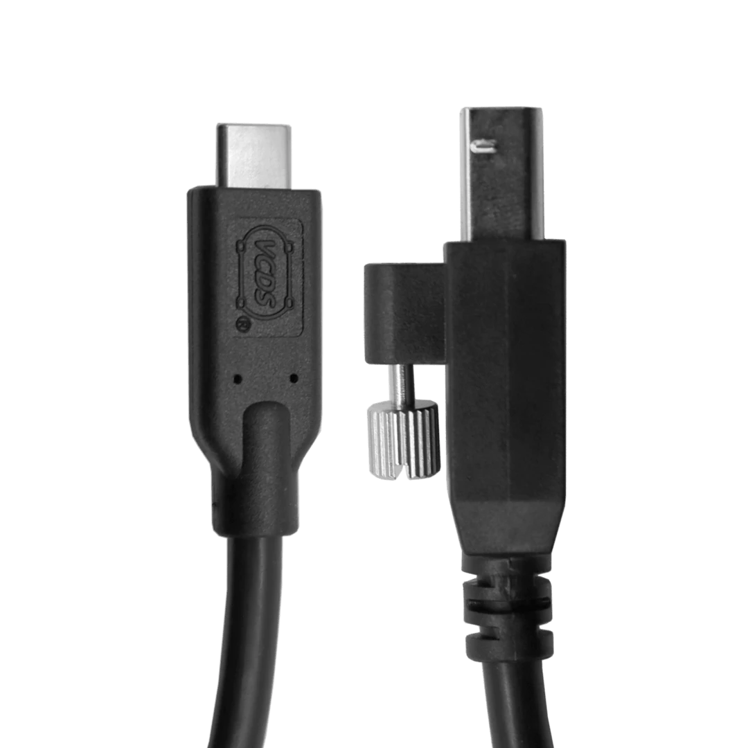 USB-C na USB-B kabel z navojem za avtodiagnostiko